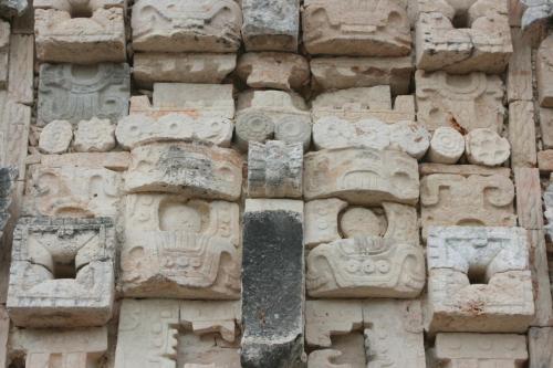Detail from the pyramids in Uxmal